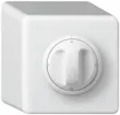 Interrupteur rotatif AP basico 0/3L blanc avec manette 