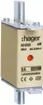 Fusible HPC Hager DIN00 690VAC 80A aM avertisseur double inoxydable 