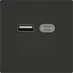 USB-Ladesteckdose EDIZIO.liv SNAPFIX® 230VAC 18W 1×USB Typ A 1×USB Typ C sz 