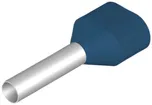 Zwillings-Aderendhülse Weidmüller H isoliert 2×2.5mm² 12mm blau DIN lose 