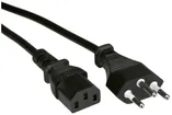 Câble d'appareil VALUE, T12/C13, Tdlf 3×0.75mm² 0.8m, noir 
