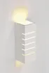 Lampada a muro SLV GL 100 SLOT, E14 40W gesso quadrato IP20 bianco 