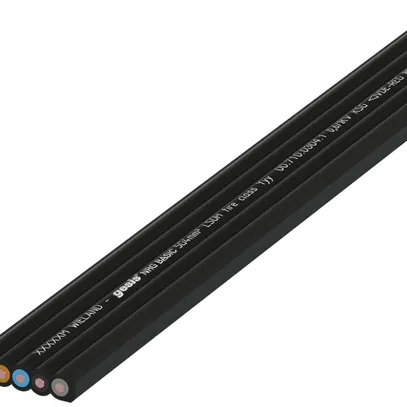 Câble plat 5G gesis® NRG BASIC, 4mm², HF, 20A, 0.6/1kV, noir 