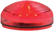 Sirene Hugentobler SIR-E LED S mit Licht, rot, ohne Sockel, IP65, Ø92×62mm 