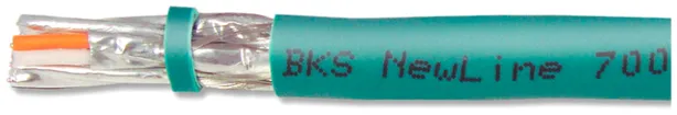 Câble BKS NewLine 700, cat.7 4×2×0.57 1000MHz FRNC/LSOH turquoise Dca 