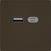 USB-Ladesteckdose EDIZIO.liv SNAPFIX® 230VAC 18W 1×USB Typ A 1×USB Typ C br 