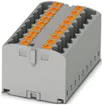Bloc répartiteur Phoenix Contact PTFIX 12×2.5mm² pour adaptateur de barre, gris 