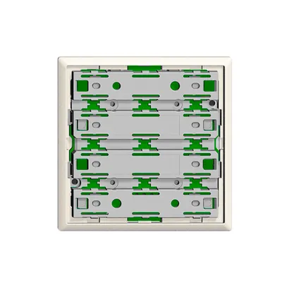 Plaque frontale universelle pour 4×1t EDIZIOdue blanc avec 4 LED 