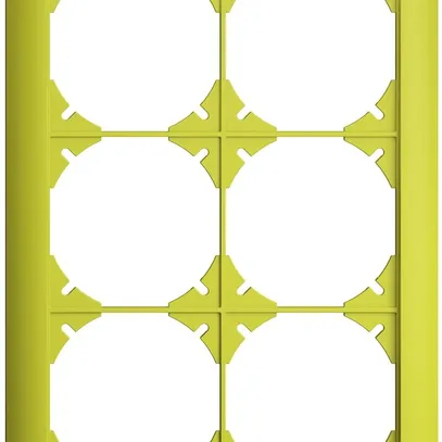 Cadre de recouvrement EDIZIOdue 2×3 lemon 