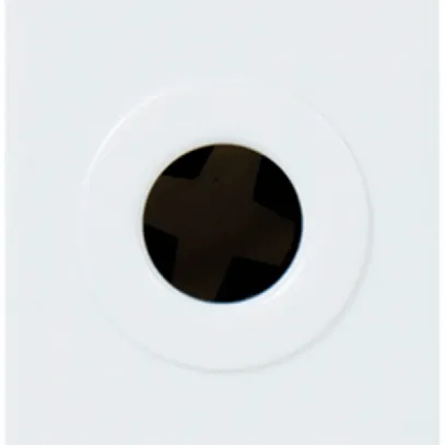 Sortie de câble INC MOS 8mm blanc 1 module 