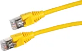 Câble de raccordement S/UTP 2RJ45 5.0m jaune sans halog. 