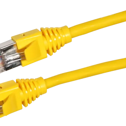 Anschlusskabel S/UTP 2RJ45 1m gelb halogenfrei 