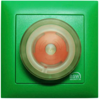 Interruttore arre.emerg. BSW verde, LED rosso 