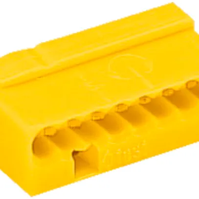 Borne de connexion WAGO MICRO pour fil 8×0.6…0.8mm jaune 