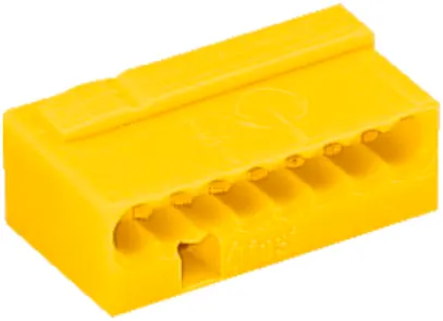 Verbindungsklemme WAGO MICRO für Draht 8×0.6…0.8mm gelb 