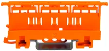 Adattatore fissagio WAGO COMPACT 221, 4mm², su TH-35, 17.5mm, arancione 