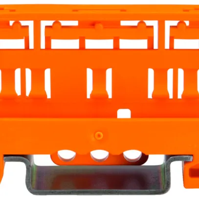 Adaptateur de fixation WAGO COMPACT 221, 4mm², sur TH-35, 17.5mm, orange 
