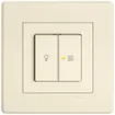 UP-Leuchtdruckschalter EDIZIO.liv SNAPFIX® für Licht&Venti 3/3/1L KS gelb cr 