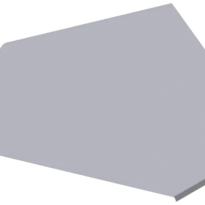 Coperchio Lanz per angolo 45° NW 100×60mm zincato 
