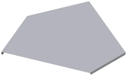 Deckel Lanz für Winkel 45° NW 200×60mm verzinkt 
