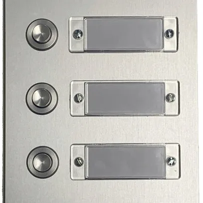 Plaque de sonnerie à boutons ESA, 1 rangée, 7 boutons de côté, 105×260mm 