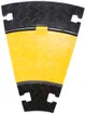 Bogen 30° Demelectric Protector Rubber 4-Kanal 590×78 schwarz-gelb 