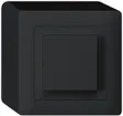 AP-Druckschalter kallysto 3/1L schwarz 