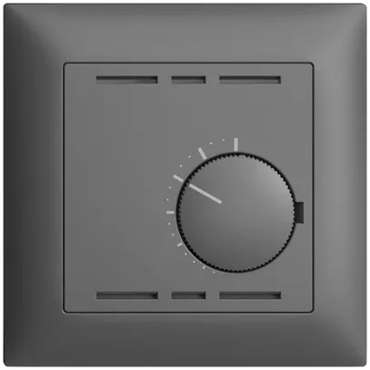 Kit frontale EDIZIOdue grigio scuro 88×88mm per termost.ambiente 