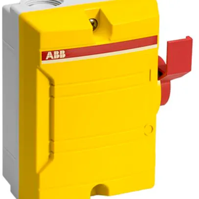 AP-Anlageschalter ABB 4-polig 16A 400V gelb-rot 