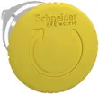 Tête pour contact poussoir Schneider pour bout. -ch. dep.(rotation) jaune 