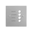 Placca frontale EDIZIOdue silver francese 