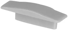 Pièce d'extrémité LDV PF03/EC, pour profilé à rebord PF03, sans entrée, gris 