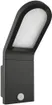 Lampada muro LED FACADE EDGE PIR 12W 3000K 740lm 110° IP54 273×168×100mm, grigio 
