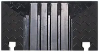 Pièce d'extrémité Demelectric Protector Rubber 4-canaux 300×590×78 noir 