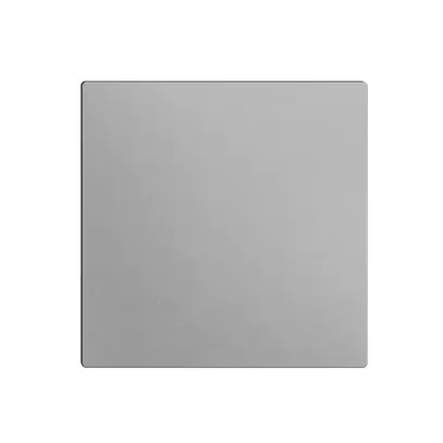Frontplatte EDIZIOdue silver 60×60mm für Blindabdeckung 