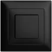 UP-Frontset, EDIZIOdue schwarz 88×88mm für Druckschalter 