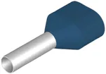 Zwillings-Aderendhülse Weidmüller H isoliert 2×2.5mm² 10mm blau DIN lose 