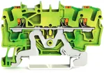 Morsetto di protezione WAGO TopJob-S 2.5mm² 3L verde-giallo serie 2202 