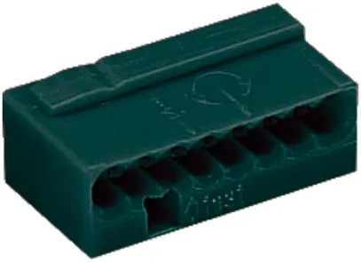 Verbindungsklemme WAGO MICRO für Draht 8×0.6…0.8mm dunkelgrau 