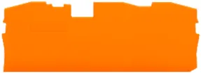 Parete d'estremità WAGO Top Job-S arancione 3P per serie 2016 