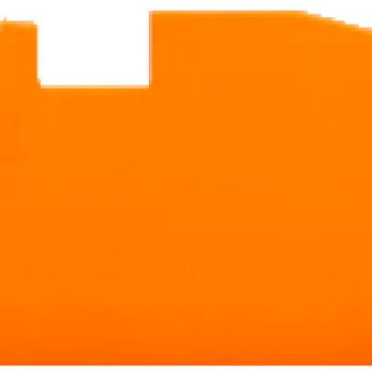 Parete d'estremità WAGO Top Job-S arancione 3P per serie 2016 