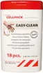 Lingettes pour le nettoyage des mains Cellpack EASY-CLEAN en bidon à 18 pièces 