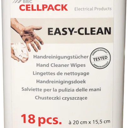 Salviette per la pulizia delle mani Cellpack EASY-CLEAN in bidone a 18 pezzi 