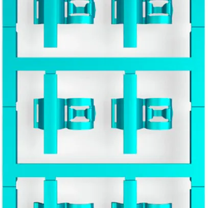 Leitermarkierer Weidmüller MultiCard SFC für Ø3.5…7mm 30×12.5mm PA66 blau 