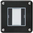 Poussoir ENC robusto C KNX 2× LED RGB s/e-link noir 