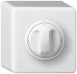 Interrupteur rotatif AP basico 0/2L blanc avec manette 