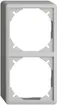 Cappa EDIZIOdue 54mm I-I grigio chiaro per combinazione verticale/orizzontale 