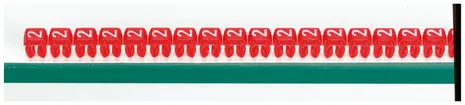 Kennzeichnungsring Legrand CAB 3, für 0.5…1.5mm² Aufdruck: '2', rot 