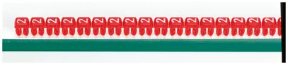 Kennzeichnungsring Legrand CAB 3, für 0.5…1.5mm² Aufdruck: '2', rot 
