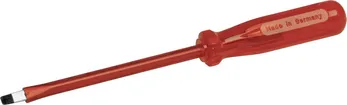 Schraubenzieher isoliert 220mm, Klinge 5.5×0.8×120mm rot 
